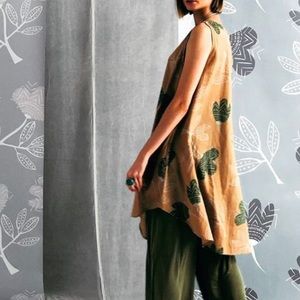 Gudrun Sjoden Sleeveless Organic Cotton Dress, pockets, Size Small, NWOT